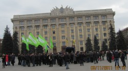 Акцію протесту з вимогою розпуску парламенту підтримало близько двох тисяч харківців
