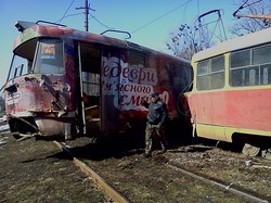 Жахливе зіткнення трамваїв в Харкові (ФОТО)