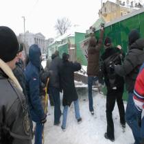 Атака будівельної кавалерії: бульдозери перечіпились через Януковича