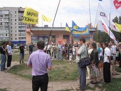 Лозівські опозиціонери провели заходи до Дня Незалежності України