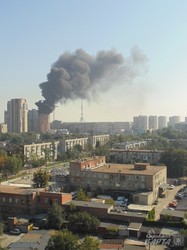У Харкові загорівся дах новобудови (ФОТО, ВІДЕО)