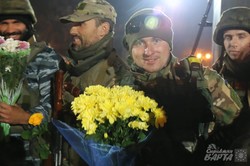 Бійці батальйонів «Слобожанщина» та «Харків-1» повернулися із зони АТО (фото)