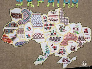 Мапа України буде вишита в Дніпропетровську