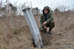 Залишки касетного боєприпасу, яким бойовики обстрілююь українські позиції