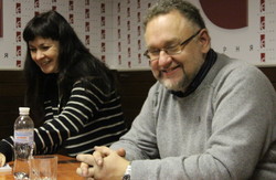 В книгарні «Є» презентували свої нові книги Ольга Деркачова та Володимир Єшкілєв (фото)