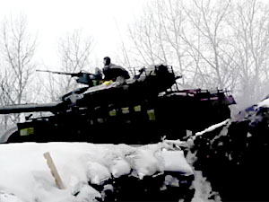 Українські танкісти відбили атаку бойовиків під Щастям (відео)