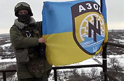 "Азов" розгромив ворожу колону під селом Саханки (відео)