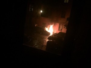 У центрі Харкова спалили автомобіль консульства Туреччини (фото)