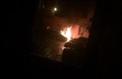 У центрі Харкова спалили автомобіль консульства Туреччини (фото)