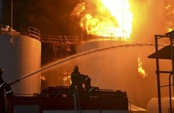 Вибух і пожежа на нафтобазі під Києвом (ФОТО, ВІДЕО)