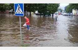 У Харкові потоп на Маршала Жукова