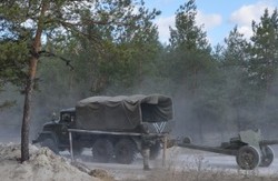 Відведення 85-мм артилерії на Луганщині було завершено