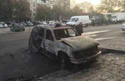 На Салтівці підпалили авто «Сотні Лева»
