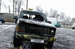 Авто, які спалили сьогодні на Салтівці, не пов’язані з батальйоном «Айдар»