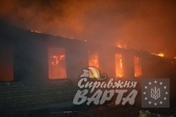На Одещині спалахнула пожежа на військовій частині