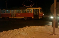 На перехресті Клочківської та пр. Перемоги зійшов з рейок трамвай