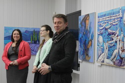 В обіймах «Блакитного фльору»: в Харкові стартувала нова виставка Валентини Самойлик