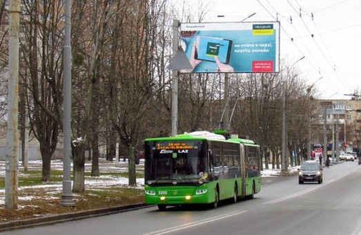 Головний тролейбус Харкова не буде ходити до 23 лютого включно