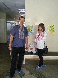 Харківські активісти «Солідарності» відвідали бійців АТО у військовому шпиталі