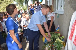 За підтримки Харківської «Солідарності» на Кегичівщині відкрили меморіальну дошку загиблому в АТО герою