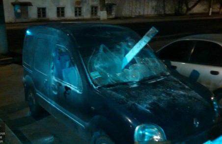 Розбили, ще й підпалили: у Харкові затримали автохуліганів