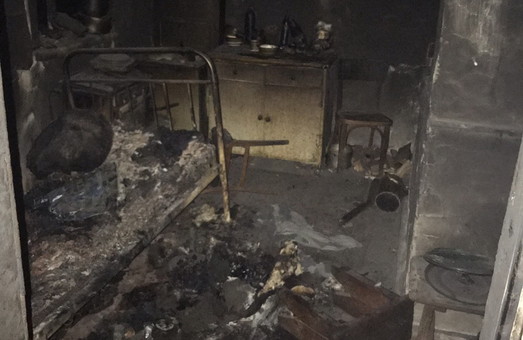 На Харківщині в результаті пожежі загинула людина