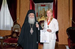 Патріарх Єрусалимський вручив Світличній Орден Святогробського братства