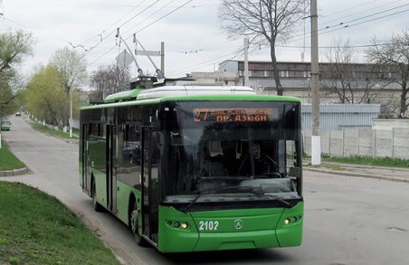 Деякі харківські тролейбуси поміняють свої маршрути