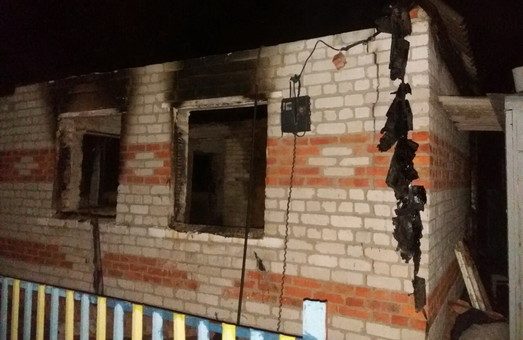 На Харківщині внаслідок пожежі в дачному будинку загинула людина (фото)