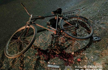 На Харківщині шукають свідків аварії, в якій сильно постраждав велосипедист (фото)
