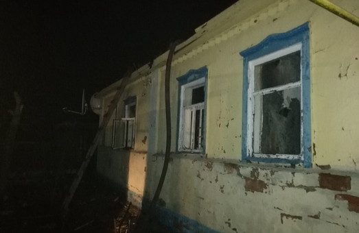 На Харківщині горів житловий будинок, загинула людина