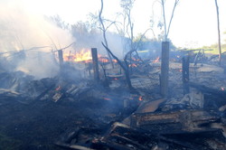 На Харківщині підпал сухостою став причиною великої пожежі