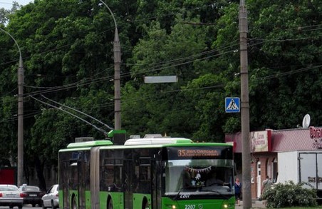 Сьогодні деякі харківські тролейбуси змінили свої маршрути