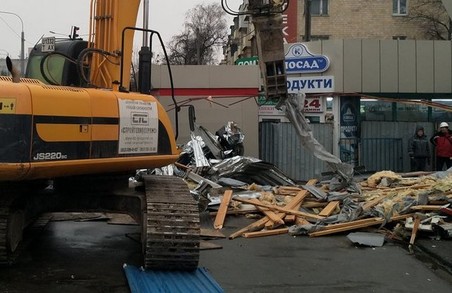 На Одеській зносять магазини на місці будівництва метро (ФОТО)