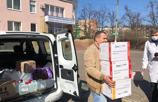 Харківська обласна клінічна інфекційна лікарня отримала допомогу від підприємців