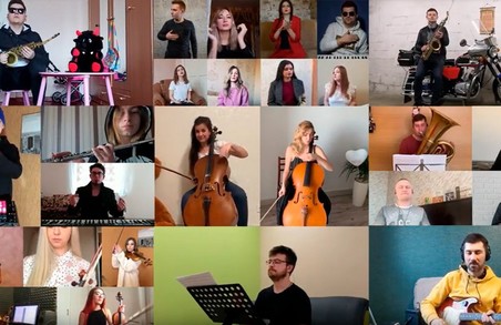 #StayAtHome: Оркестр з Харкова дистанційно записав позитивний відеокліп на підтримку всіх у самоізоляції (ФОТО, ВІДЕО)