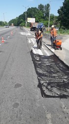 Як ремонтують дороги Харківщині: звіт САД за тиждень (ФОТО)