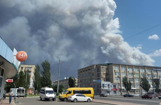 Дим від масштабної пожежі на Луганщині дістався Харкова (відео)