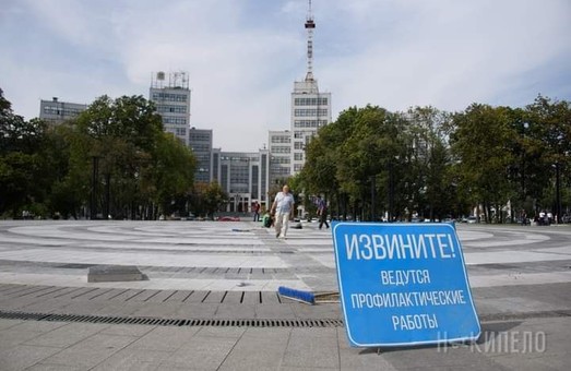 Не довго музика звучала: новий фонтан на площі Свободи в Харкові закрили на профілактику