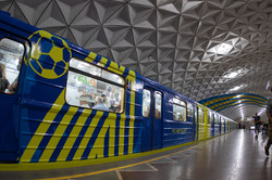 Фан-поїзд з символікою «Металіста» вийшов на лінію в харківському метрополітені
