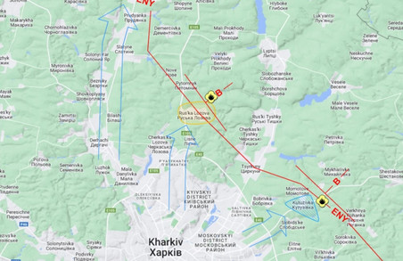 Бої поблизу Харкова тепер можна побачити на картах NASA